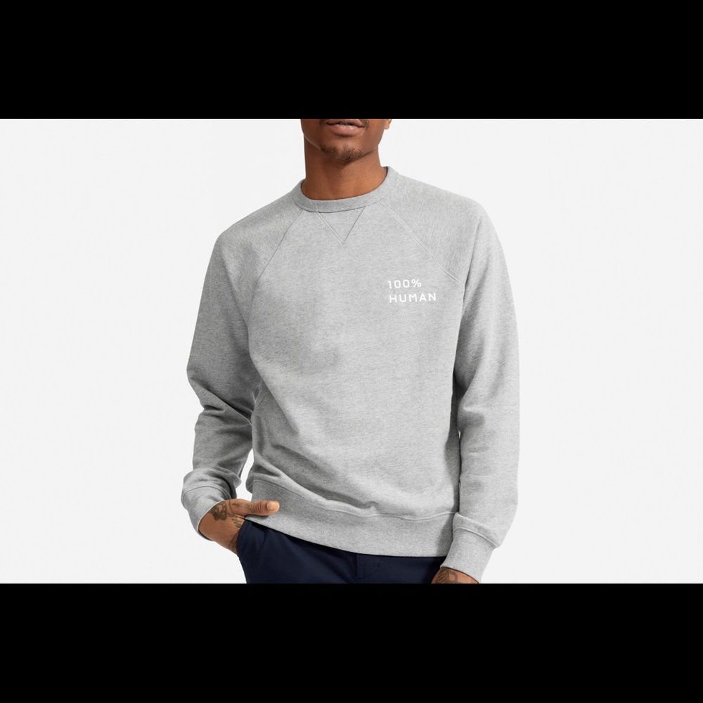 Everlane 100% Human Crew Neck Sweater
